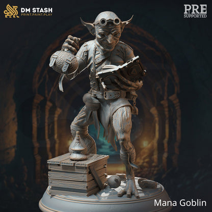 Mana Goblin Trio - Alchemist, Sorcerer, Loot (3 Variants) figure print 3d 12k miniature Gift Idea | Dungeons & Dragons | Tabletop | DM Stash