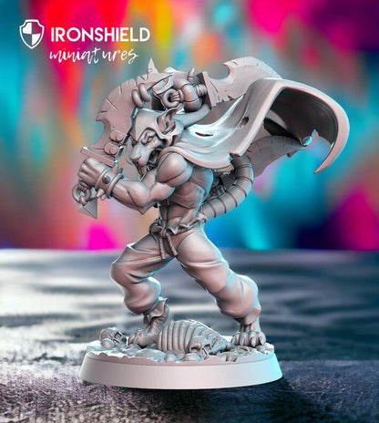 Garsnitch - Rat assassin Berserker Wild mini for dnd figure print 3d 12k miniature miniatures Gift Idea | Dungeons and Dragons | Tabletop