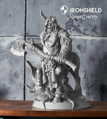 Gorknod- Devil Centaur Ogre Orc Warrior mini for dnd figure print 3d 12k miniature miniatures Gift Idea | Dungeons and Dragons | Tabletop