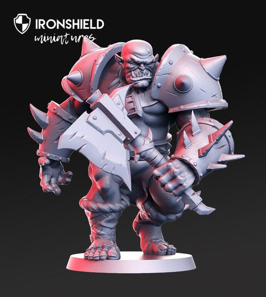 Orktar Orc Chieftain Gigant Mutant Ogre Fight mini for dnd figure print 3d 12k miniature miniatures Gift Idea Dungeons and Dragons Tabletop