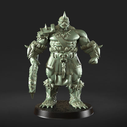 Orcus Deep Water Glory Orc Warrior sword Figure + Base print 3d 12k miniature Gift Idea | Dungeons & Dragons | Tabletop | RN EStudio