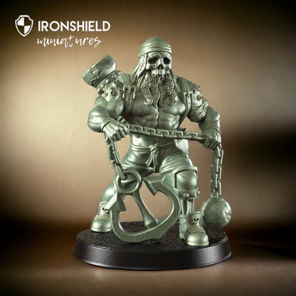 Old Timy Deep Water Pirate Skeleton Monster Figure + Base print 3d 12k miniature Gift Idea | Dungeons & Dragons | Tabletop | RN EStudio