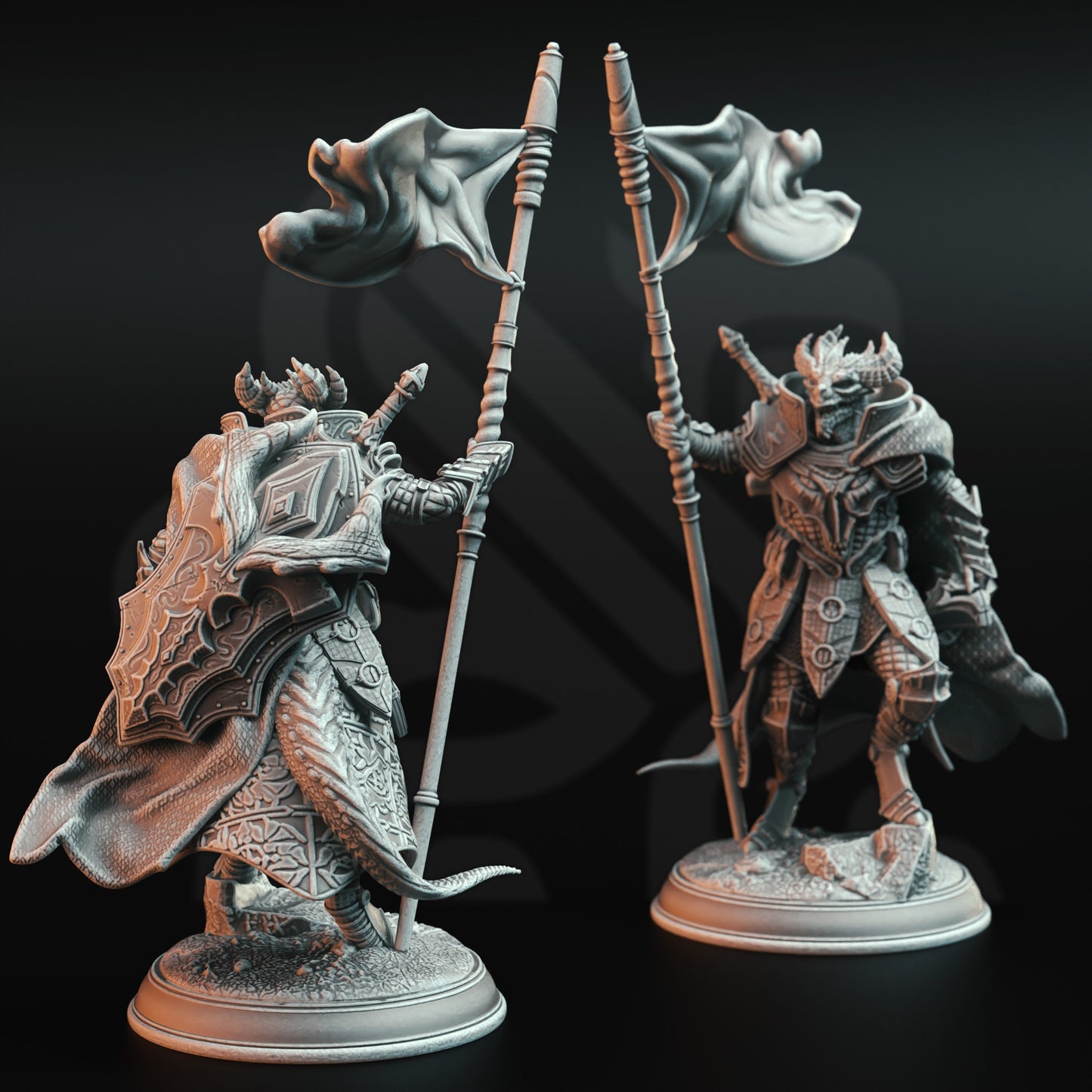 Horakthar - Dragon Commander (3 Variants) Rise of Dargon figure print 3d 12k miniature Gift Idea | Dungeons & Dragons | Tabletop | DM Stash