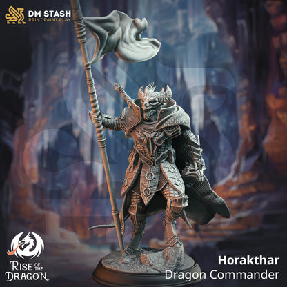 Horakthar - Dragon Commander (3 Variants) Rise of Dargon figure print 3d 12k miniature Gift Idea | Dungeons & Dragons | Tabletop | DM Stash