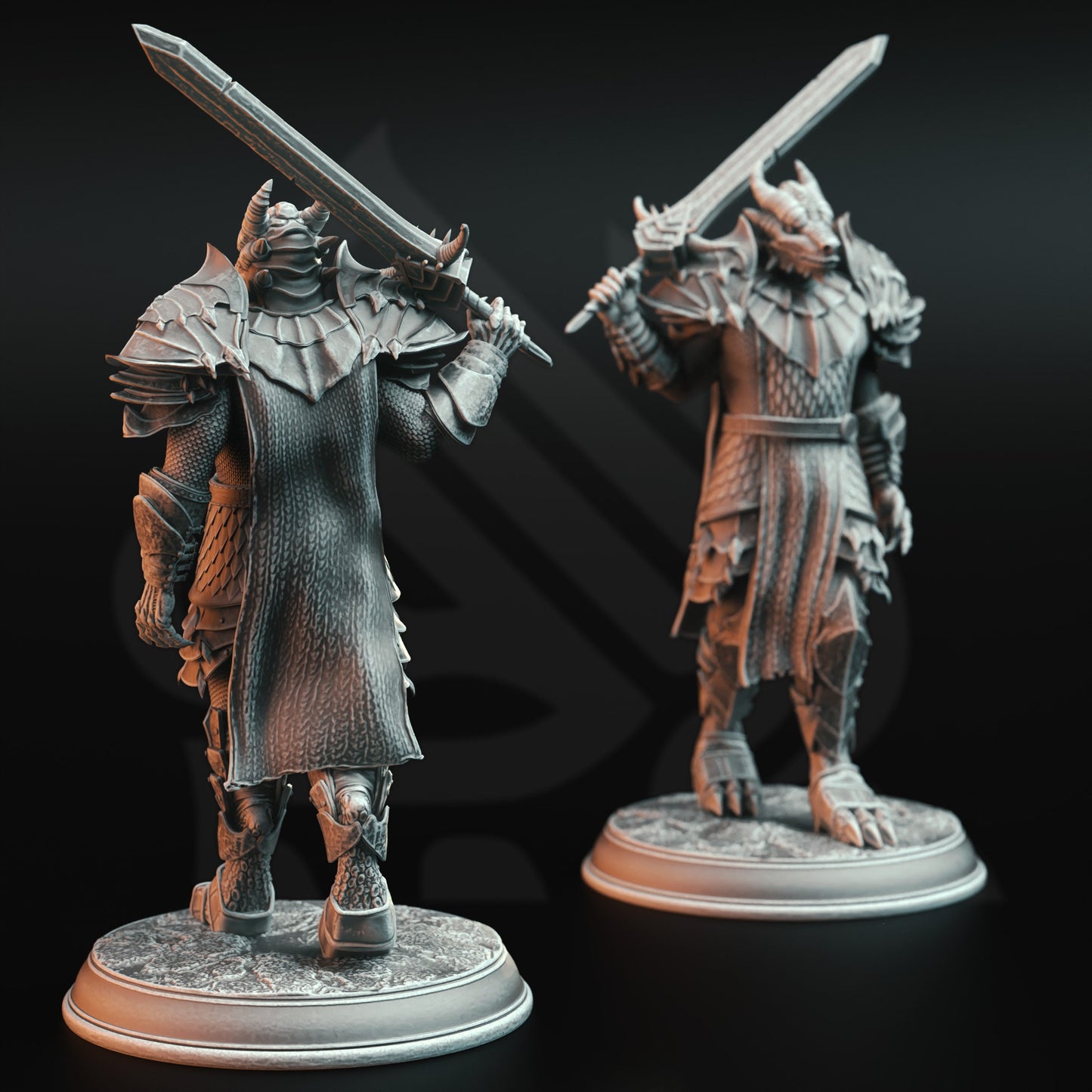 Dragonborn Warriors - Dragon Knight Squad (3 Variants) figure print 3d 12k miniature Gift Idea | Dungeons & Dragons | Tabletop | DM Stash