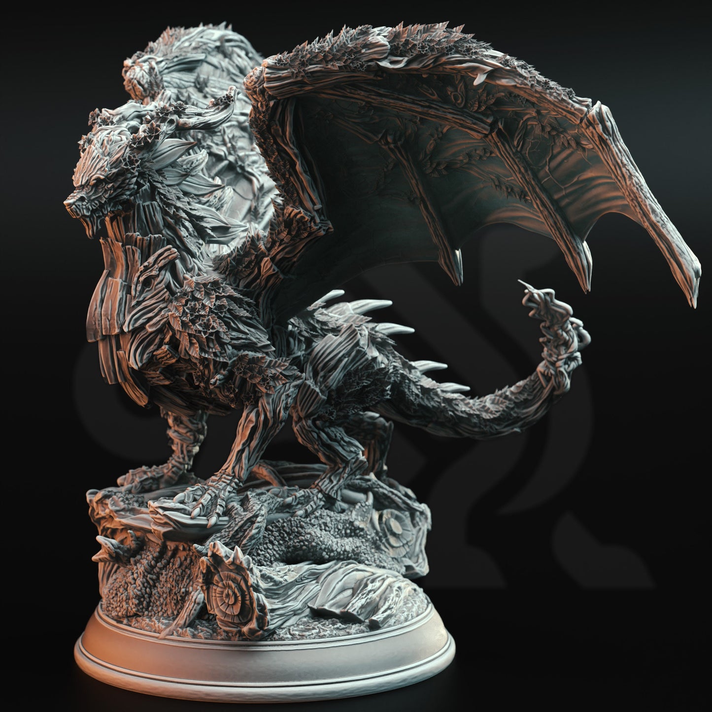 GIANT Figure - Ancient Fey Dragon - Underthwyn with base 100mm print 3d 12k miniature Gift Idea mini Dungeons & Dragons Tabletop | DM Stash