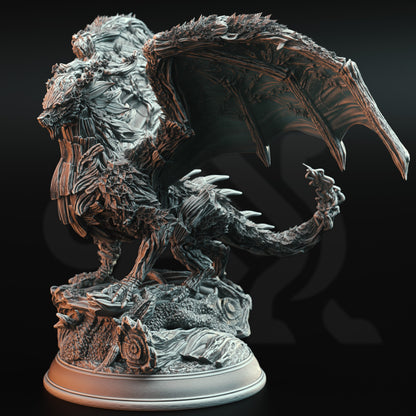 GIANT Figure - Ancient Fey Dragon - Underthwyn with base 100mm print 3d 12k miniature Gift Idea mini Dungeons & Dragons Tabletop | DM Stash