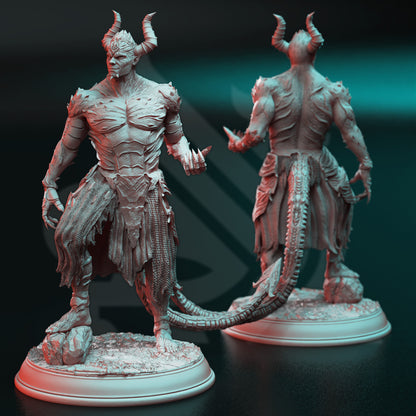 Tiefling Devil Servants Pack  The Converted (3 Variants) Figure + Base print 3d 12k miniature Gift Idea Dungeons & Dragons Tabletop DM Stash