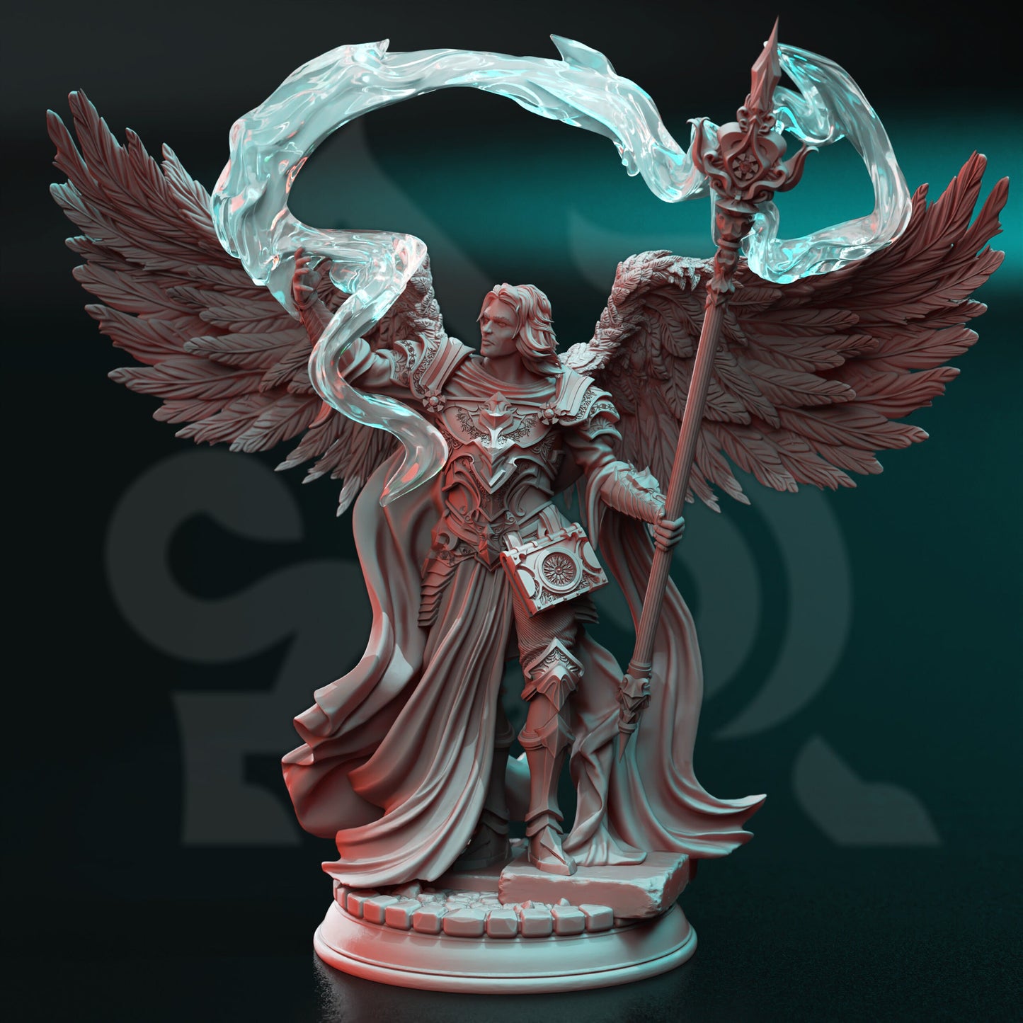 Arch Angel of Wisdom - Tharavës Figure + base print 3d 12k miniature Gift Idea mini |Dungeons & Dragons | Tabletop | DM Stash