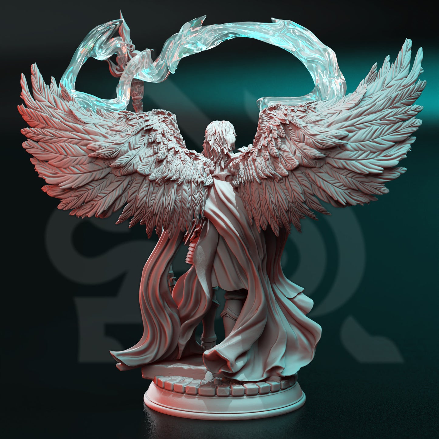 Arch Angel of Wisdom - Tharavës Figure + base print 3d 12k miniature Gift Idea mini |Dungeons & Dragons | Tabletop | DM Stash