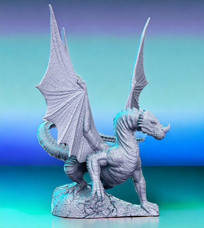 Young Green Dragon mini for dnd figure print 3d 12k miniature miniatures Gift Idea | Dungeons and Dragons | Tabletop