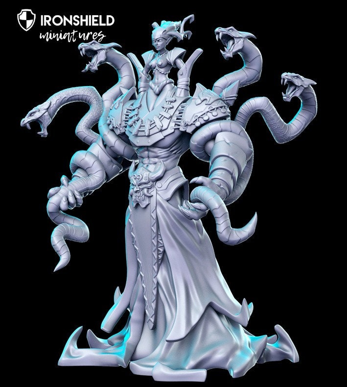 Queen of Loss - snake demon for dnd figure print 3d miniature miniatures | Gift Idea | Dungeons and Dragons | Tabletop | RN Estudio