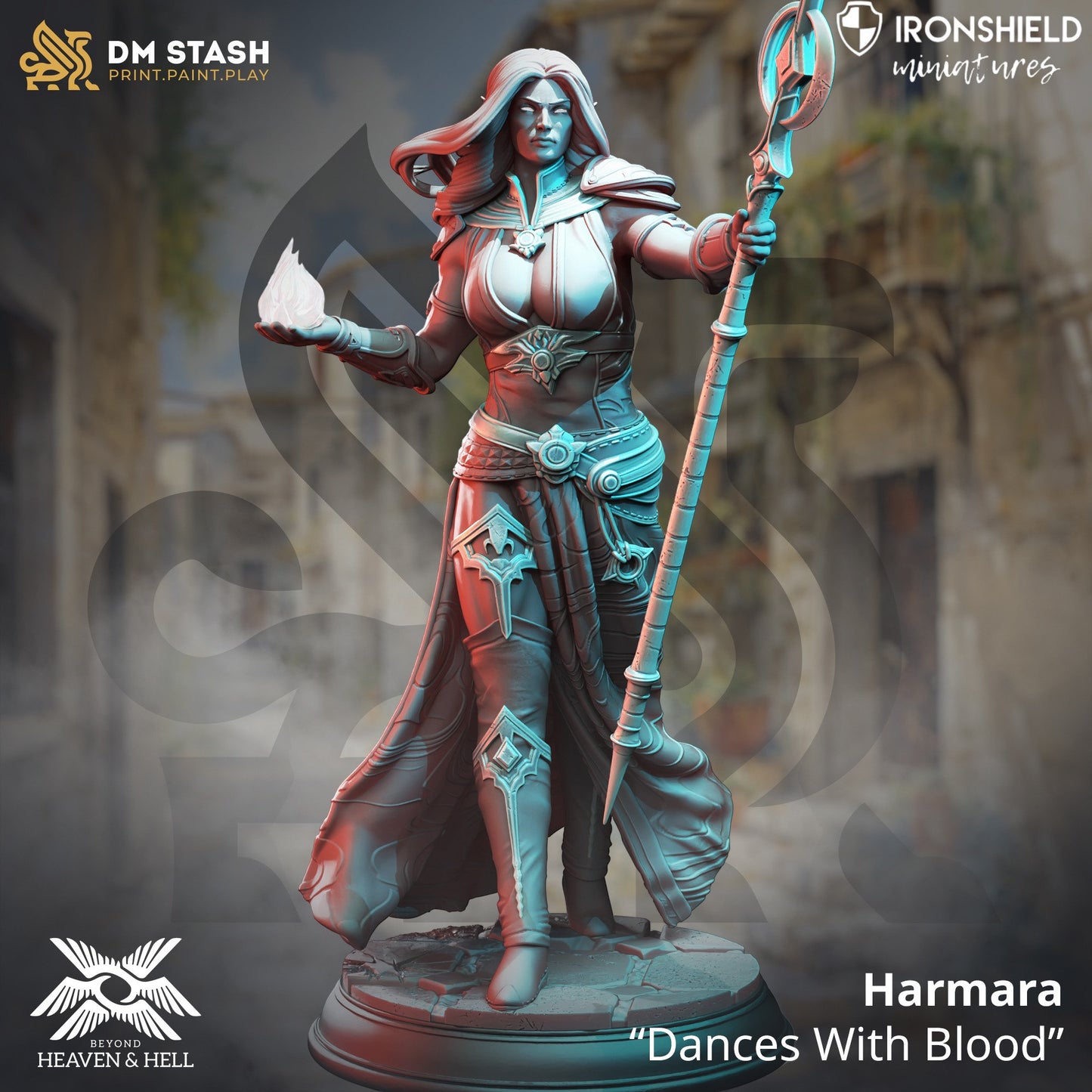 Harmara - Goliath Blood Sorcereress 12k Figure + base print 3d miniature Gift Idea mini |Dungeons & Dragons | Tabletop | DM Stash