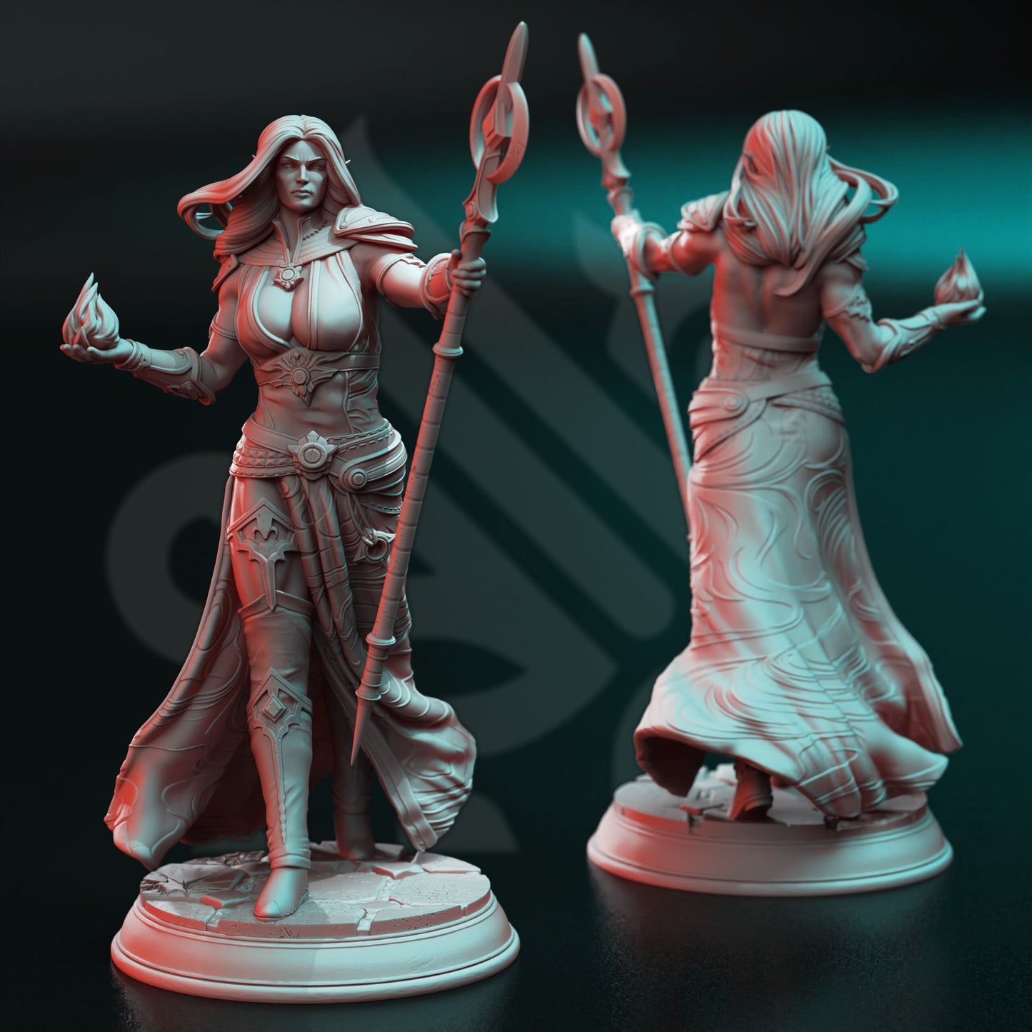 Harmara - Goliath Blood Sorcereress 12k Figure + base print 3d miniature Gift Idea mini |Dungeons & Dragons | Tabletop | DM Stash