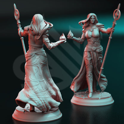 Harmara - Goliath Blood Sorcereress 12k Figure + base print 3d miniature Gift Idea mini |Dungeons & Dragons | Tabletop | DM Stash