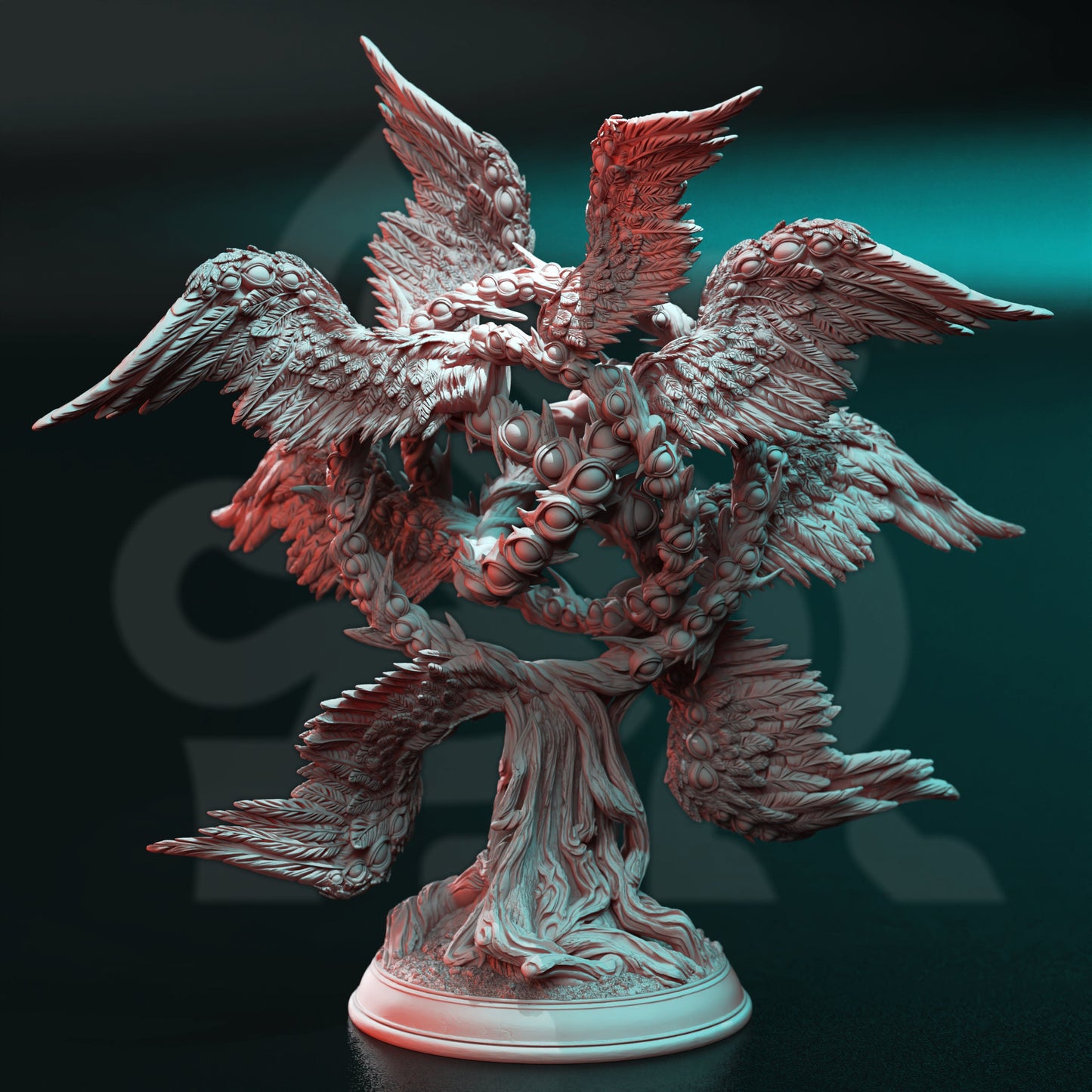 Erathis - Angel of a Thousand Eyes 12k Figure + base print 3d miniature Gift Idea mini |Dungeons & Dragons | Tabletop | DM Stash