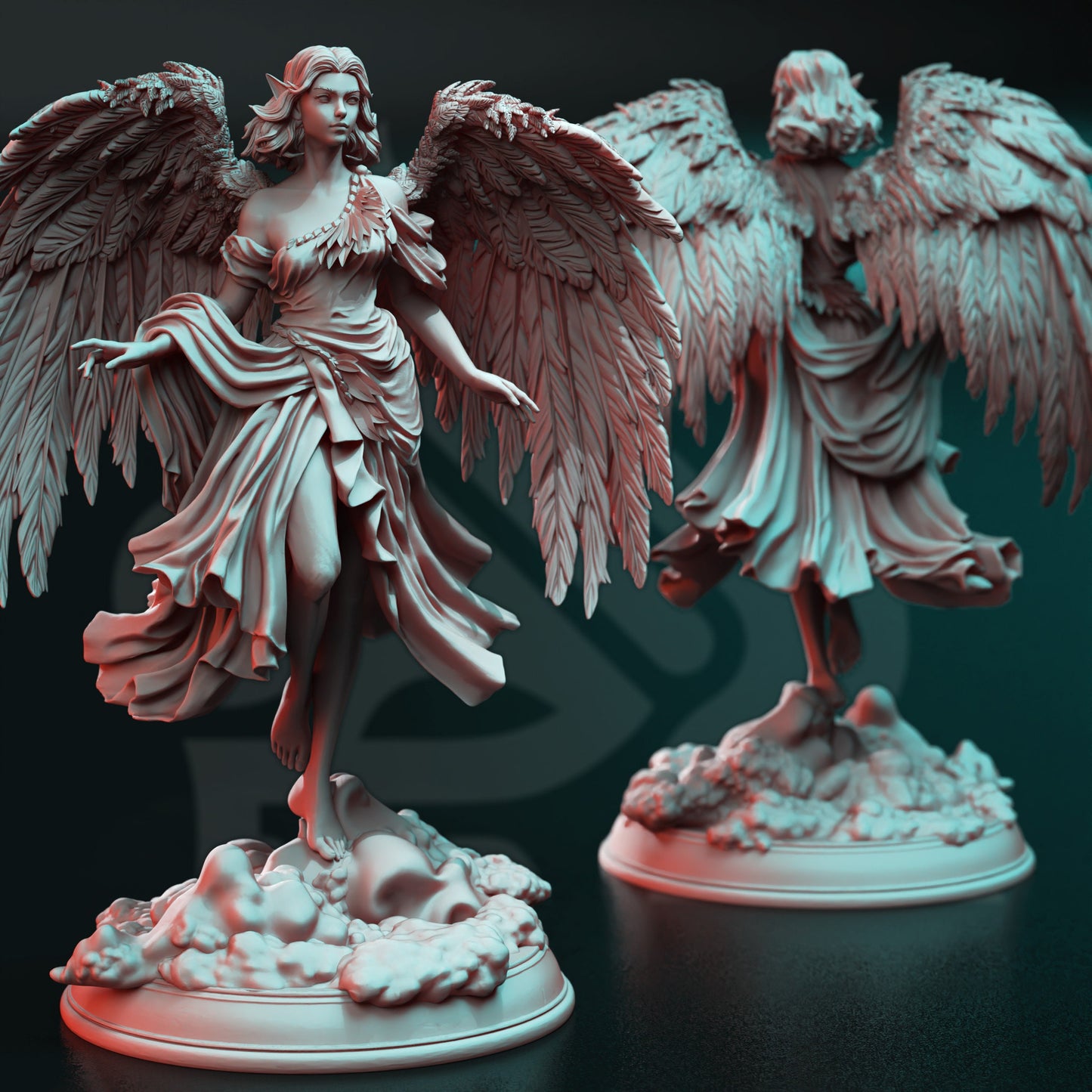 Cesedra - Angel of Love 12k Figure + base print 3d miniature Gift Idea mini |Dungeons & Dragons | Tabletop | DM Stash