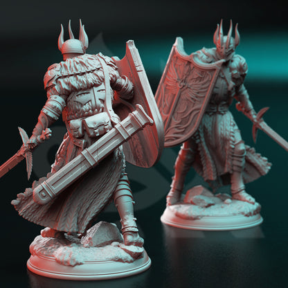 Caedes - Divine Paladin of Conquest 12k Figure + base print 3d miniature Gift Idea mini |Dungeons & Dragons | Tabletop | DM Stash