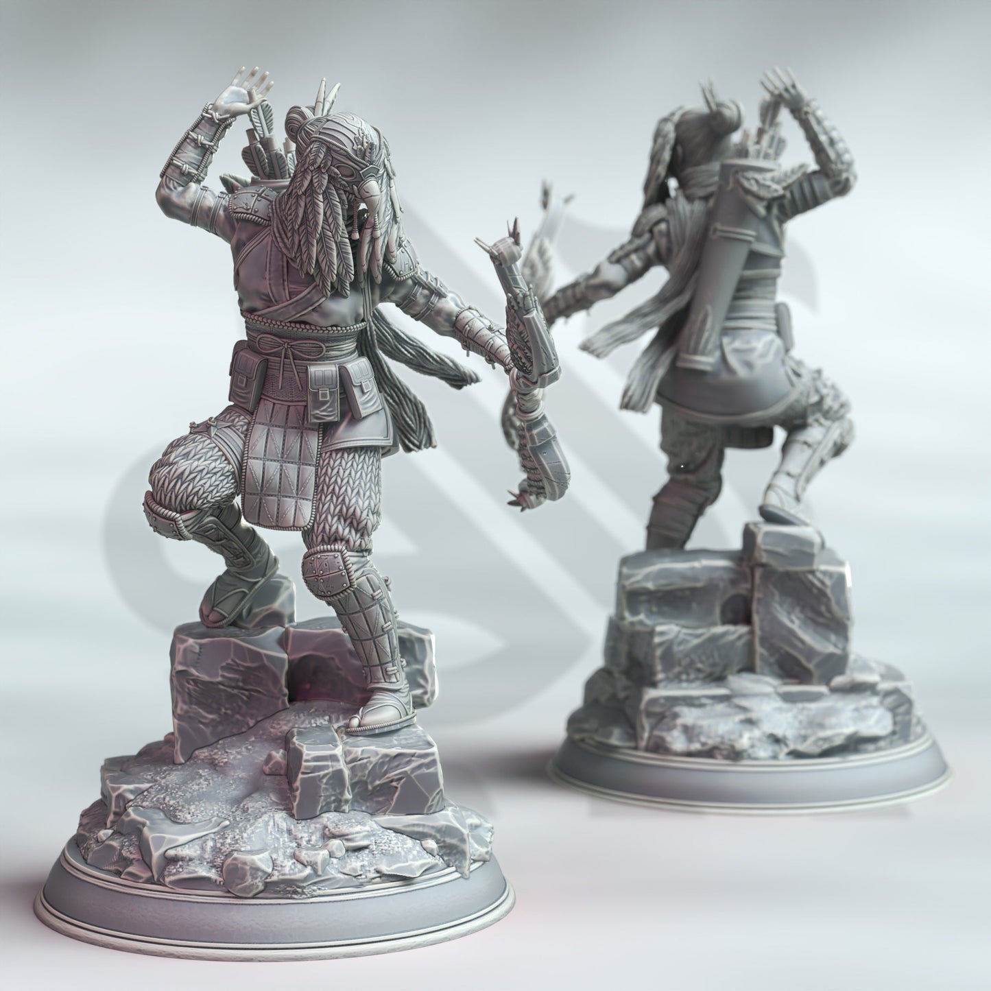 Sora Takashi - Samurai of the Falcon Archer 12k Figure + base print 3d miniature Gift Idea mini |Dungeons & Dragons | Tabletop | DM Stash