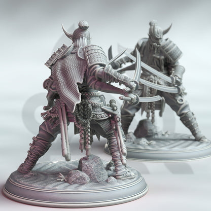 Owaranai Oni - Samurai The Endless Demon 12k Figure + base print 3d RPG miniature Gift Idea mini | Dungeons & Dragons | Tabletop | DM Stash