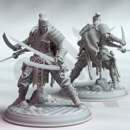 Owaranai Oni - Samurai The Endless Demon 12k Figure + base print 3d RPG miniature Gift Idea mini | Dungeons & Dragons | Tabletop | DM Stash