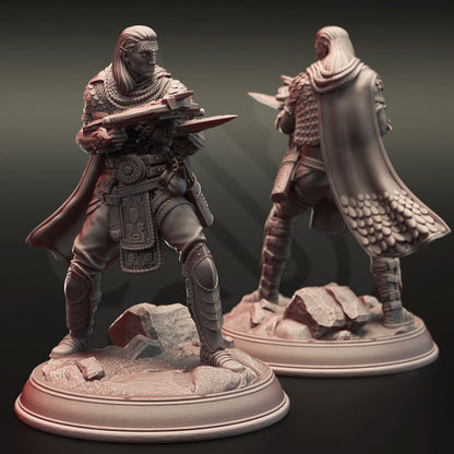 Shyamiri - Yuan Ti Rogue Assassin Figure 12k + Base Print 3D RPG Miniature Gift Idea mini | Dungeons & Dragons | Tabletop | DM Stash