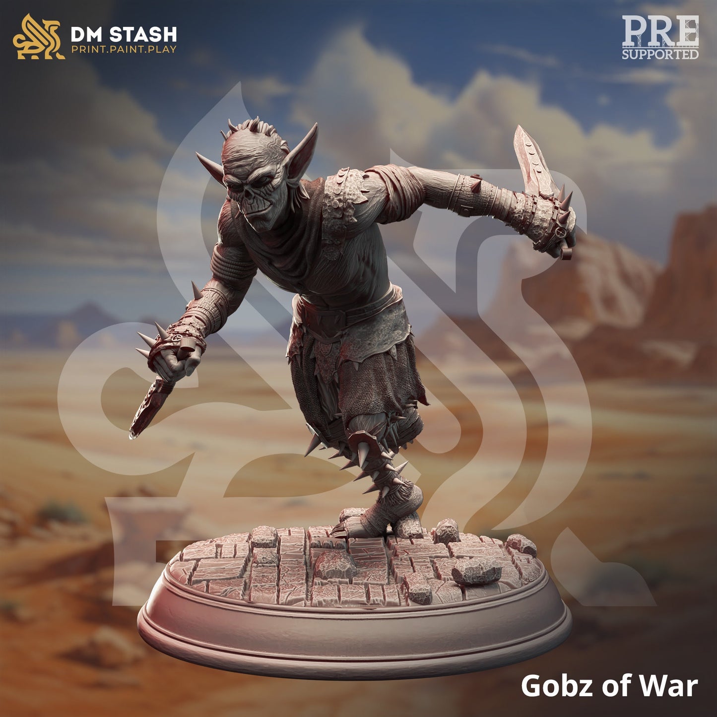 Goblin War Squad - Gore Boiz Figure 12k + Base Print 3D RPG Miniature Gift Idea mini | Dungeons & Dragons | Tabletop | DM Stash