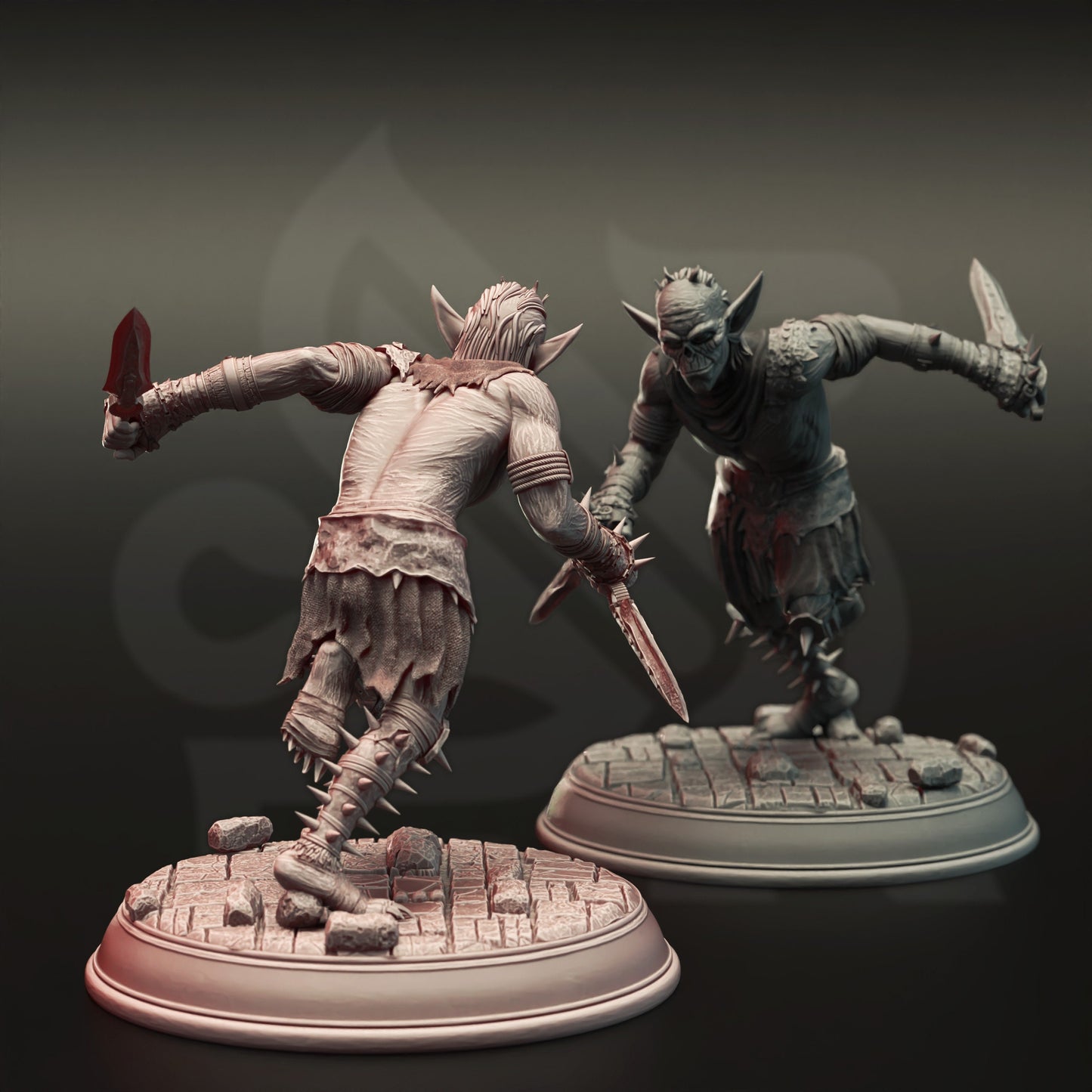 Goblin War Squad - Gore Boiz Figure 12k + Base Print 3D RPG Miniature Gift Idea mini | Dungeons & Dragons | Tabletop | DM Stash