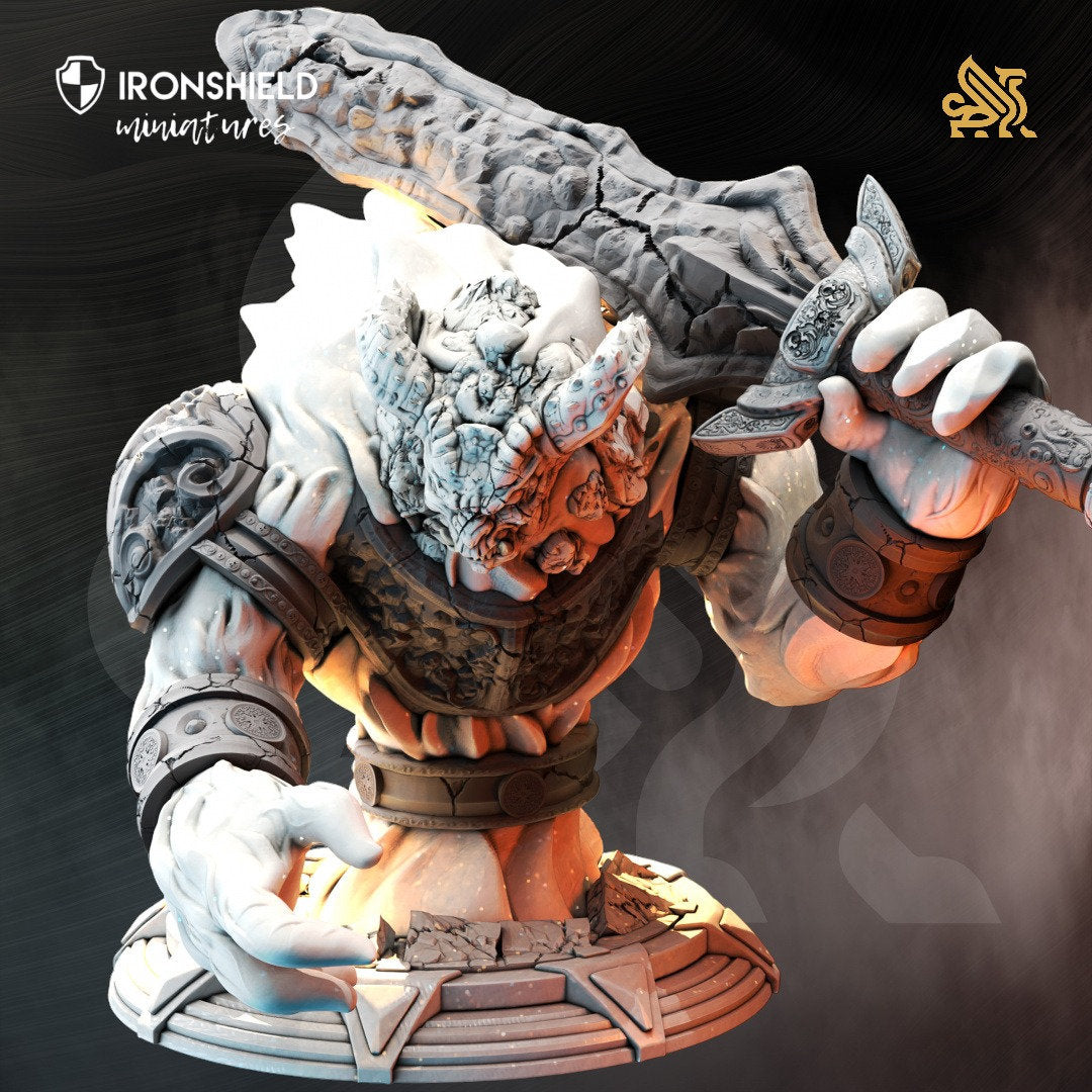 Lava Lord - Sorngaar the Cindering Large Figure + Base print 3d 12k dnd miniature Gift Idea mini | Dungeons & Dragons | Tabletop | DM Stash