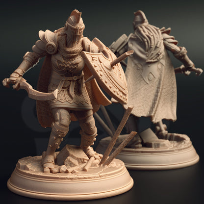 Warforged Warrior - Octavia Strive Figure 12k + Base Print 3D RPG Miniature Gift Idea mini | Dungeons & Dragons | Tabletop | DM Stash