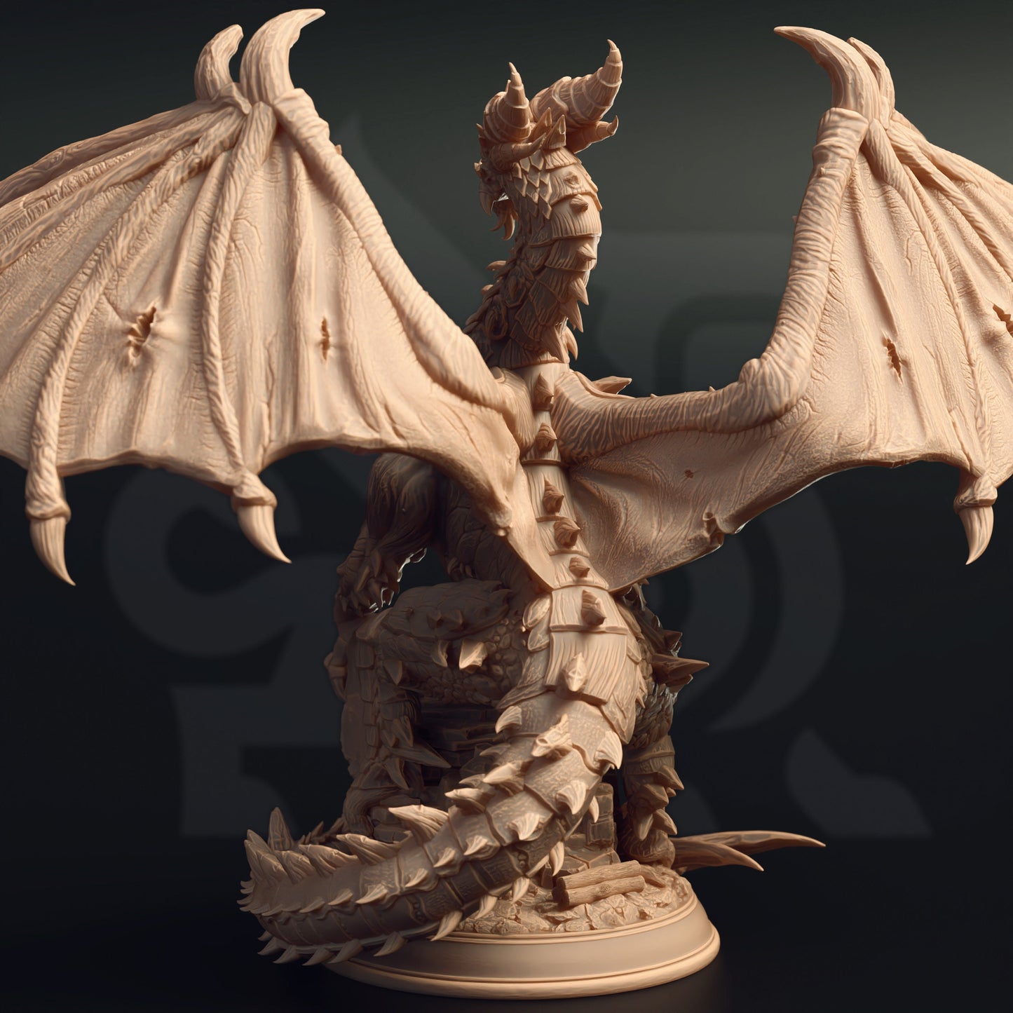 Ancient Black Dragon - Kurorgor GIGANT Figure 12k + Base Print 3D RPG Miniature Gift Idea mini | Dungeons & Dragons | Tabletop | DM Stash