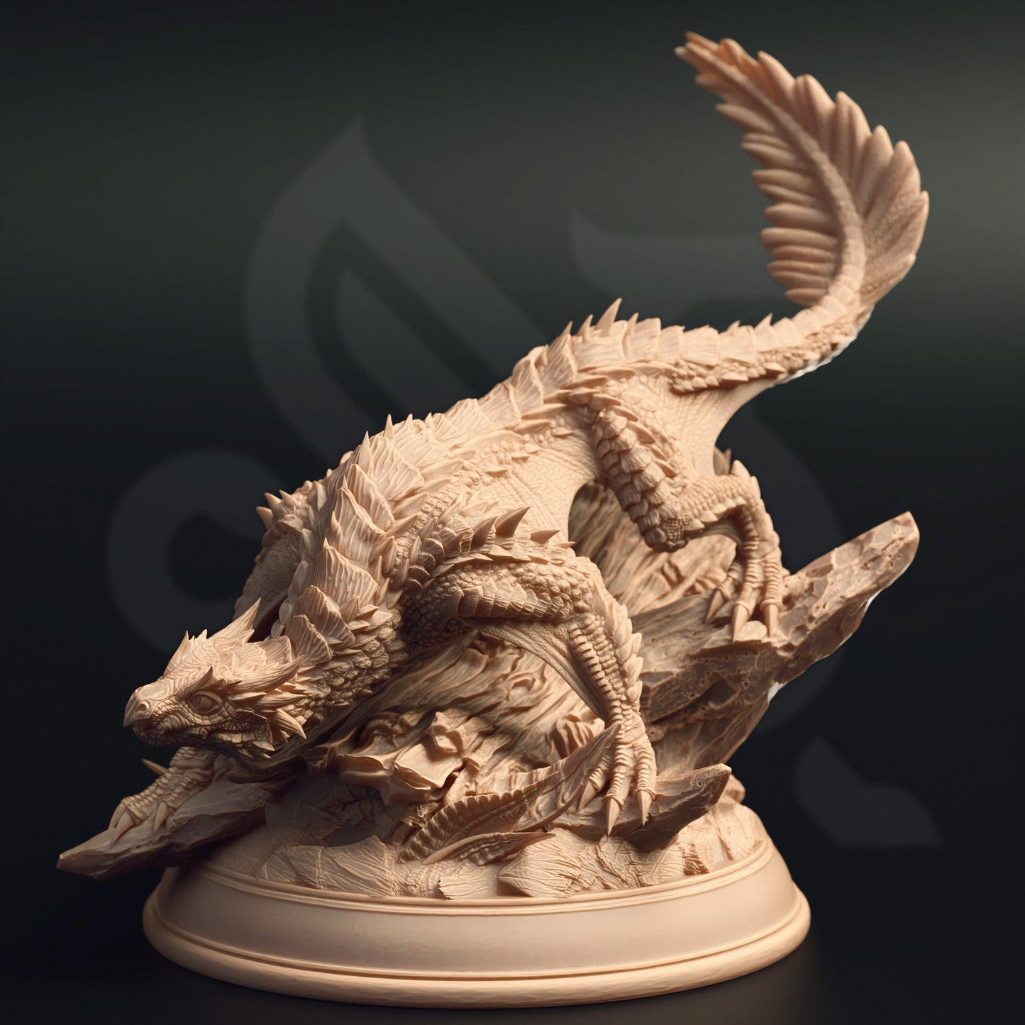 Flying Serpent - Hyatiri Creature Monster Figure 12k + Base Print 3D RPG Miniature Gift Idea mini | Dungeons & Dragons | Tabletop | DM Stash