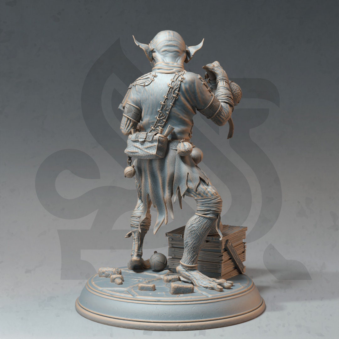 Mana Goblin Trio - Alchemist, Sorcerer, Loot (3 Variants) figure print 3d 12k miniature Gift Idea | Dungeons & Dragons | Tabletop | DM Stash