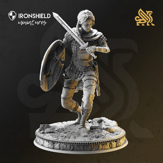 Shield-maiden - Freya The Fearless Figure + Base print 3d 12k miniature Gift Idea | Dungeons & Dragons | Tabletop | DM Stash