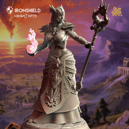 High Elven Witch Queen - Ferendir Miar Figure + Base print 3d 12k miniature Gift Idea | Dungeons & Dragons | Tabletop | DM Stash