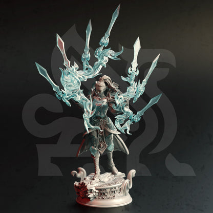 High Elf Blind Sorcereress - Irivyl Figure 12k + Base Print 3D RPG Miniature Gift Idea mini | Dungeons & Dragons | Tabletop | DM Stash