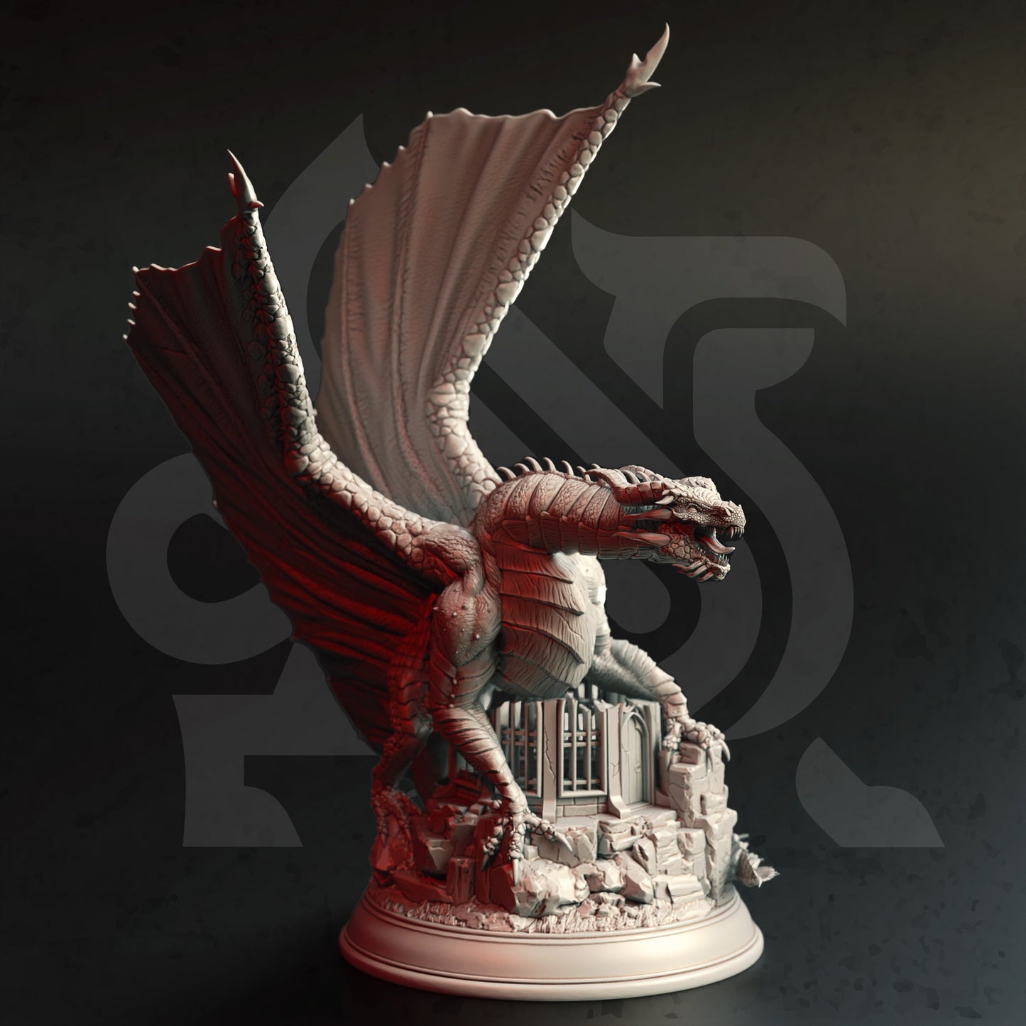 Ancient Golden Dragon - Aurestia GIGANT Figure 12k + Base Print 3D RPG Miniature Gift Idea mini | Dungeons & Dragons | Tabletop | DM Stash