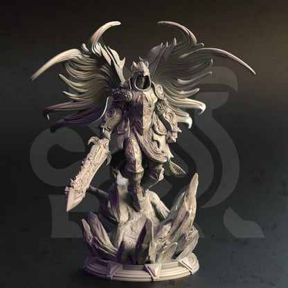 Ascended Angelic Paladin - Zyril Figure 12k + Base Print 3D RPG Miniature Gift Idea mini | Dungeons & Dragons | Tabletop | DM Stash