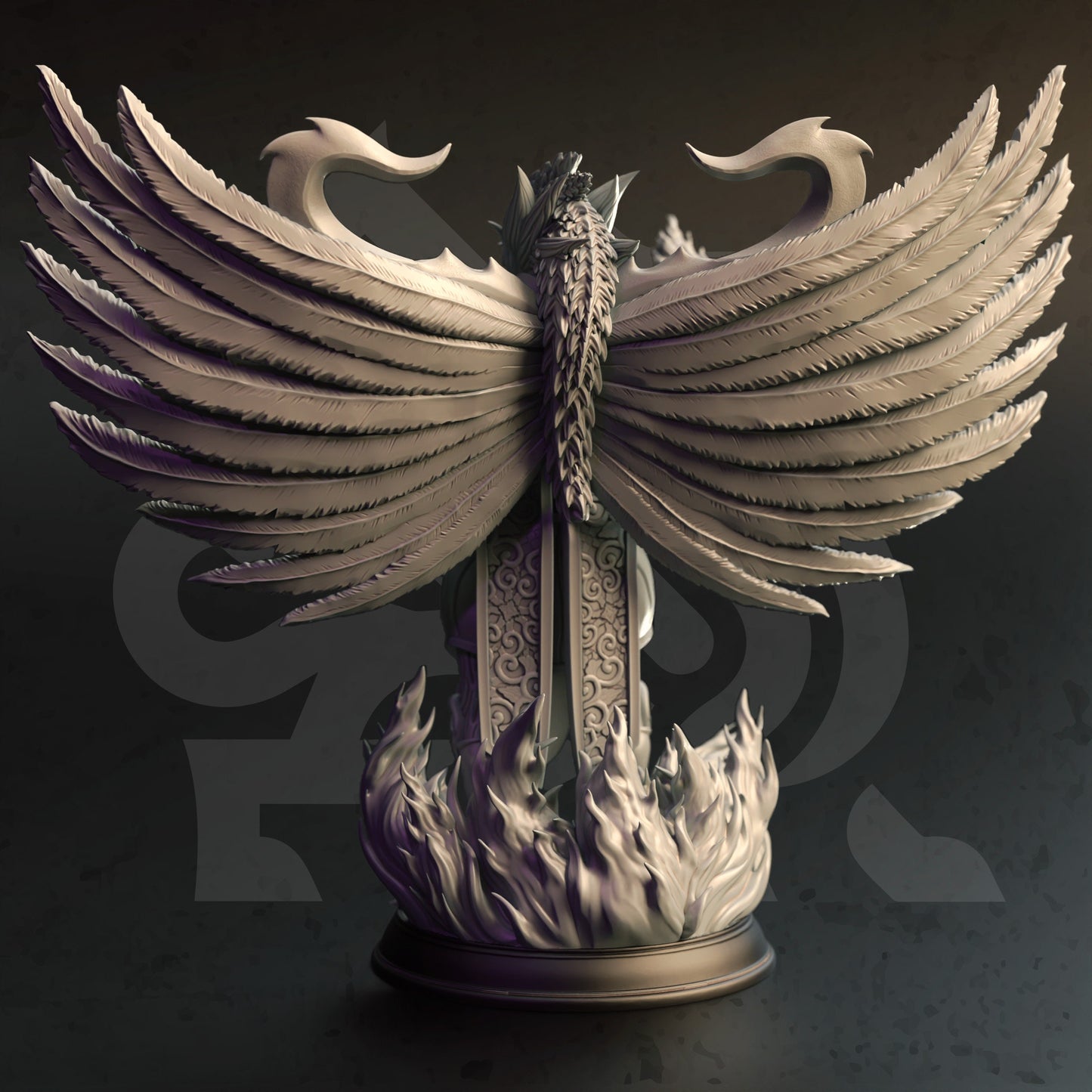 Arcane Phoenix Construct - Quisterian Figure 12k + Base Print 3D RPG Miniature Gift Idea mini | Dungeons & Dragons | Tabletop | DM Stash