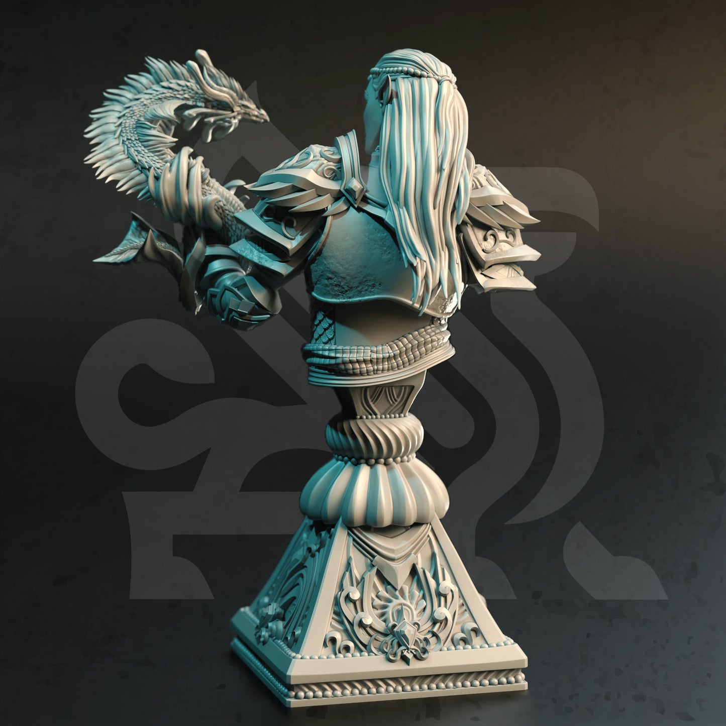 BUST - High Elf Spellblade - Vyndira - 120mm tall - figure print 3d 12k miniature Gift Idea | Dungeons and Dragons |Tabletop DM Stash