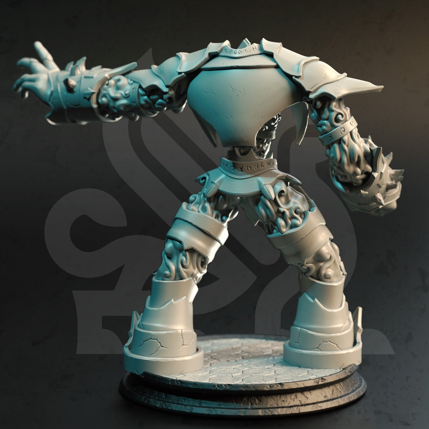 Vanguard Arcane Golem - Orodvylian Figure 12k + Base Print 3D RPG Miniature Gift Idea mini | Dungeons & Dragons | Tabletop | DM Stash