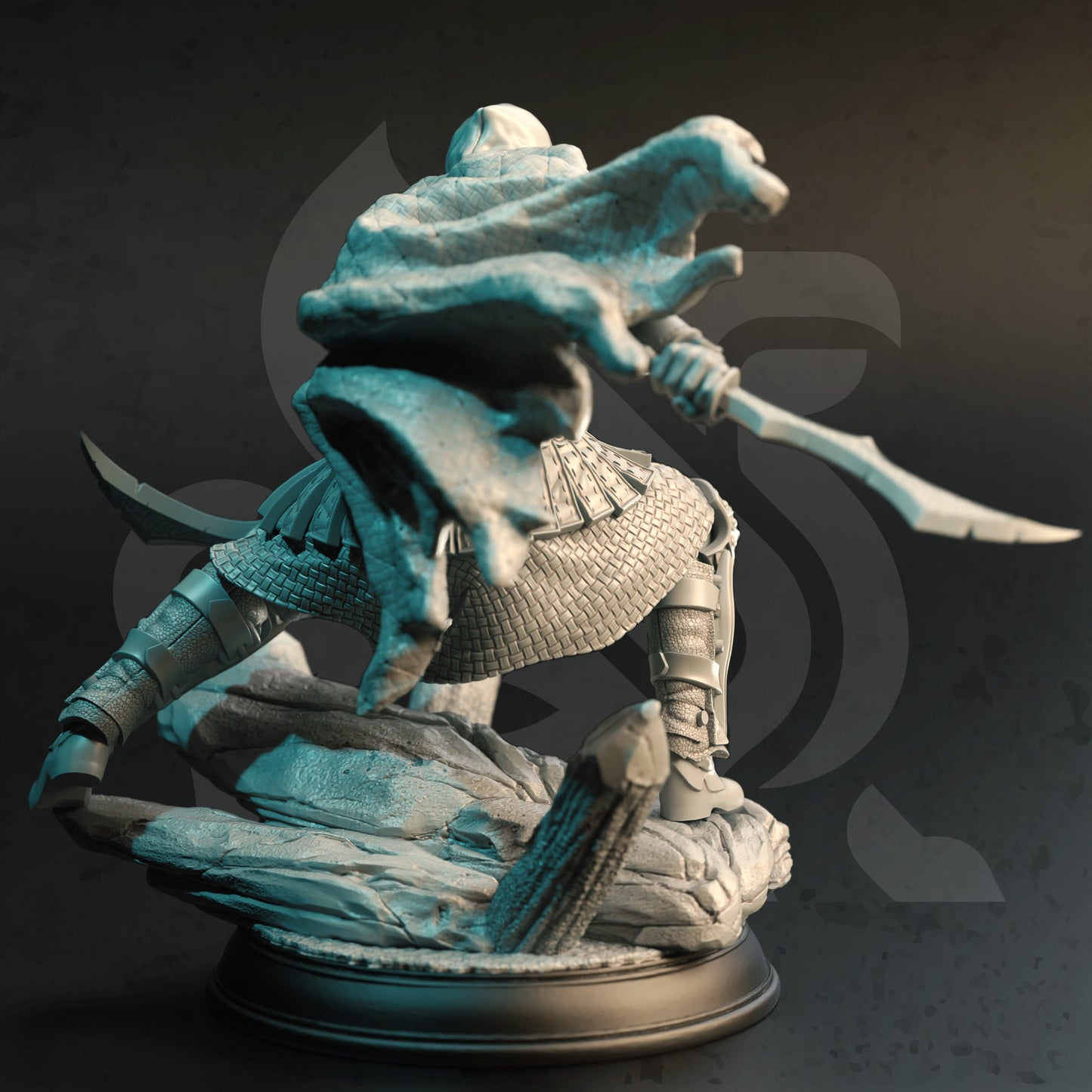 Master Assassin Rogue - Serran Figure 12k + Base Print 3D RPG Miniature Gift Idea mini | Dungeons & Dragons | Tabletop | DM Stash