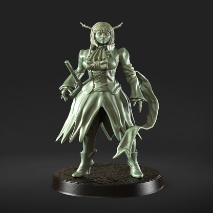 Rachel Deep Water Elf Druid Figure + Base print 3d 12k miniature Gift Idea | Dungeons & Dragons | Tabletop | RN EStudio