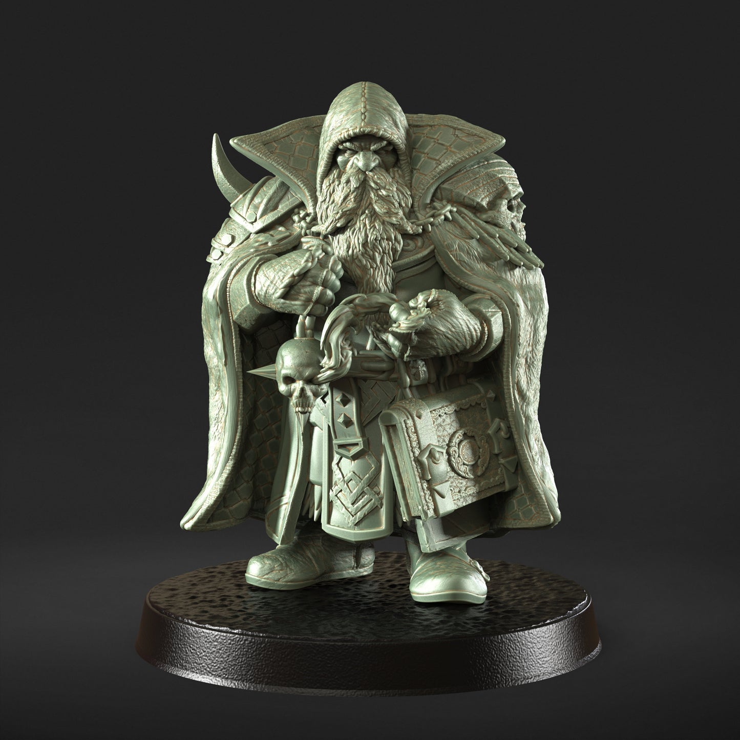 Fosan Merryforged Deep Water Dawrf Gnome Figure + Base print 3d 12k miniature Gift Idea | Dungeons & Dragons | Tabletop | RN EStudio