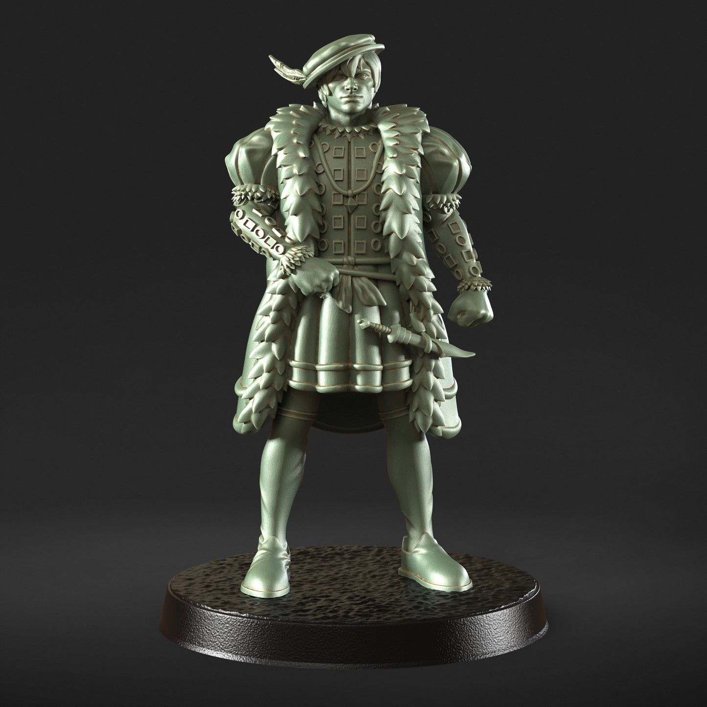 Mango Deep Water Assassin nobleman Figure + Base print 3d 12k miniature Gift Idea | Dungeons & Dragons | Tabletop | RN EStudio