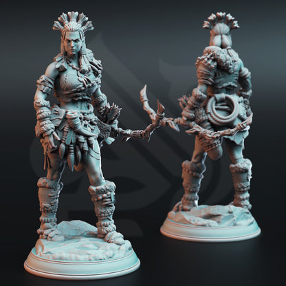 Goliath Hunter Ranger - Strika Figure with base print 3d 12k miniature Gift Idea mini | Dungeons & Dragons | Tabletop | DM Stash