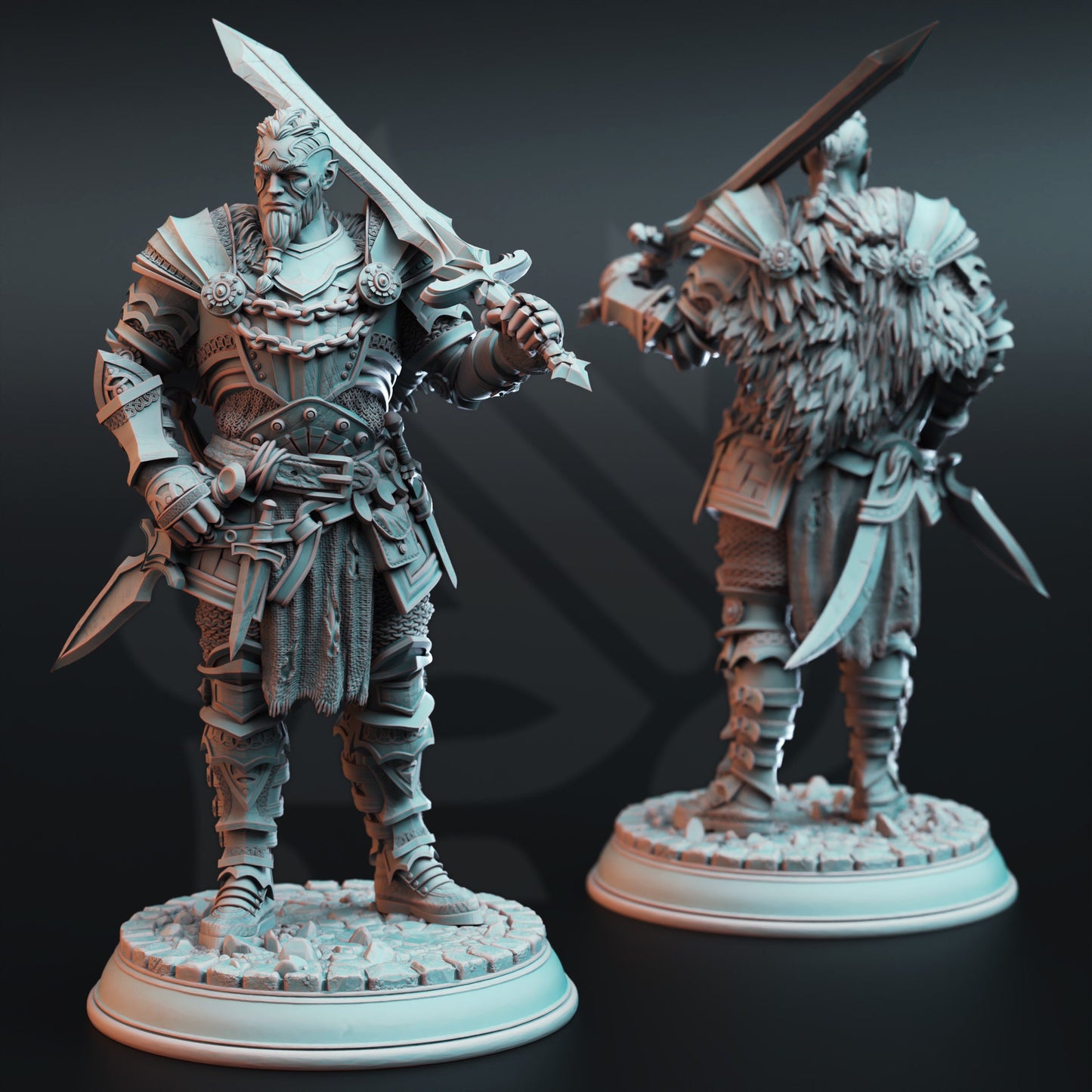 Goliath War Cleric - Akranak Figure with base print 3d 12k miniature Gift Idea mini | Dungeons & Dragons | Tabletop | DM Stash