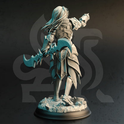 High Elven Commander - Cyrindeth Figure 12k + Base Print 3D RPG Miniature Gift Idea mini | Dungeons & Dragons | Tabletop | DM Stash