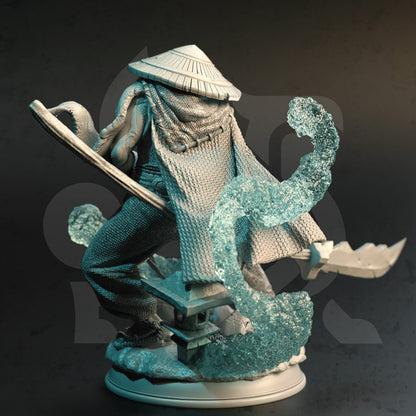 Divine Monk - Kheye Samurai Assassin Figure 12k + Base Print 3D RPG Miniature Gift Idea mini | Dungeons & Dragons | Tabletop | DM Stash