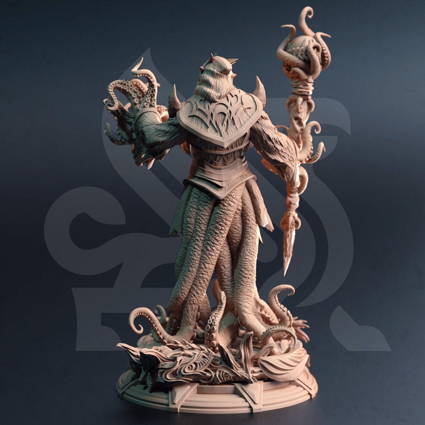 Dark Lord of the Depths - Quorenderi Figure 12k + Base Print 3D RPG Miniature Gift Idea mini | Dungeons & Dragons | Tabletop | DM Stash